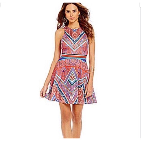 Gianni Bini Dresses & Skirts - Gianni Bini Tova sunset fit and flare skater dress